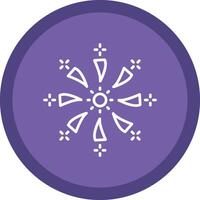 Firework Line Multi Circle Icon vector