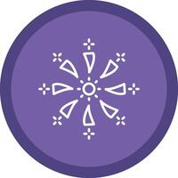 Firework Line Multi Circle Icon vector