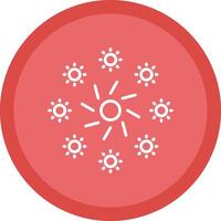 Firework Line Multi Circle Icon vector