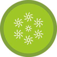Firework Line Multi Circle Icon vector