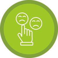Customer Satisfaction Line Multi Circle Icon vector