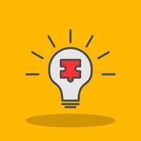 Solution Filled Shadow Icon vector