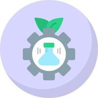 Bioengineering Flat Bubble Icon vector