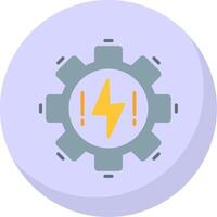 Electrical Flat Bubble Icon vector