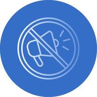 Prohibited Sign Flat Bubble Icon vector