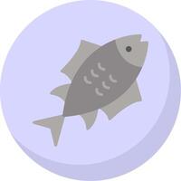 Tuna Flat Bubble Icon vector