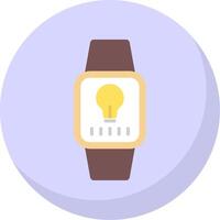 Wristwatch Flat Bubble Icon vector