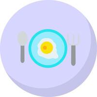 Breakfast Flat Bubble Icon vector