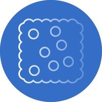 Cracker Flat Bubble Icon vector