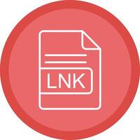 LNK File Format Line Multi Circle Icon vector