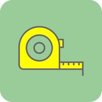 Measure Tape Glyph Gradient Corner Icon vector