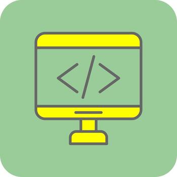 código glifo degradado esquina icono vector