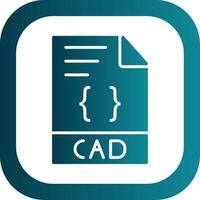 CAD Glyph Gradient Corner Icon vector