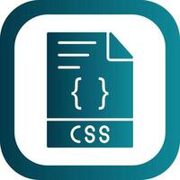 CSS Glyph Gradient Corner Icon vector