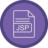 JSP File Format Line Multi Circle Icon vector