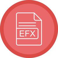 EFX File Format Line Multi Circle Icon vector