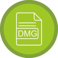 DMG File Format Line Multi Circle Icon vector