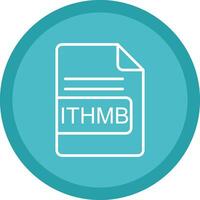 ITHMB File Format Line Multi Circle Icon vector