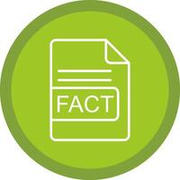 FACT File Format Line Multi Circle Icon vector