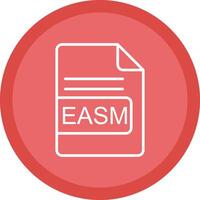 EASM File Format Line Multi Circle Icon vector