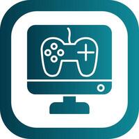 Game Development Glyph Gradient Corner Icon vector