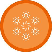 Firework Line Multi Circle Icon vector