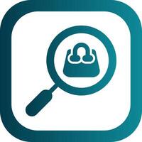 Market Research Glyph Gradient Corner Icon vector