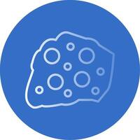 Rock Flat Bubble Icon vector