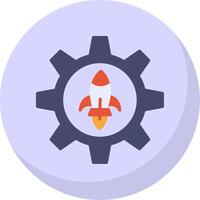 Engineering Flat Bubble Icon vector