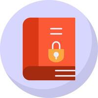 Top Secret Flat Bubble Icon vector