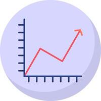 Flat Bubble Chart Flat Bubble Icon vector