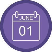 June Line Multi Circle Icon vector