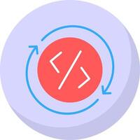 Development Flat Bubble Icon vector