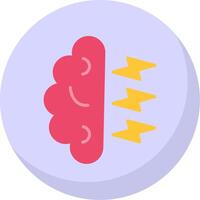 Brainstorming Flat Bubble Icon vector