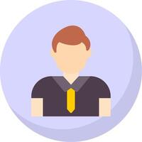 Account Manager Flat Bubble Icon vector