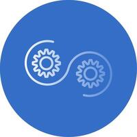 Devops Flat Bubble Icon vector