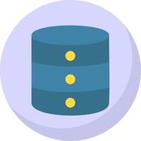 Database Flat Bubble Icon vector