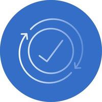 Iteration Flat Bubble Icon vector