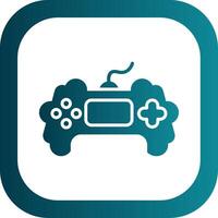 Game Glyph Gradient Corner Icon vector