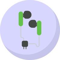 Handsfree Flat Bubble Icon vector