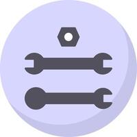 Tools Flat Bubble Icon vector