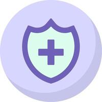 Shield Flat Bubble Icon vector