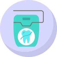 Floss Flat Bubble Icon vector