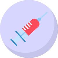 Syringe Flat Bubble Icon vector