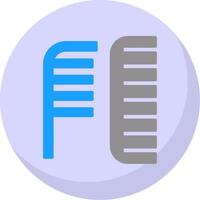 Comb Flat Bubble Icon vector