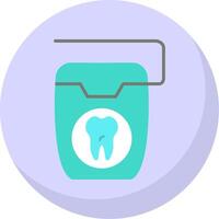 Floss Flat Bubble Icon vector