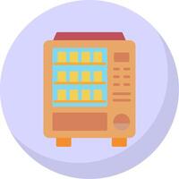 Vending Machine Flat Bubble Icon vector