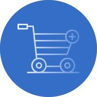 Add to Cart Flat Bubble Icon vector