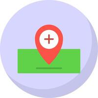 Location Flat Bubble Icon vector