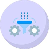 Refinement Flat Bubble Icon vector